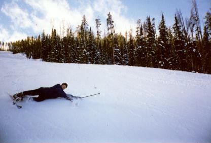 Hey Rudy, ski close and I'll get an action shot